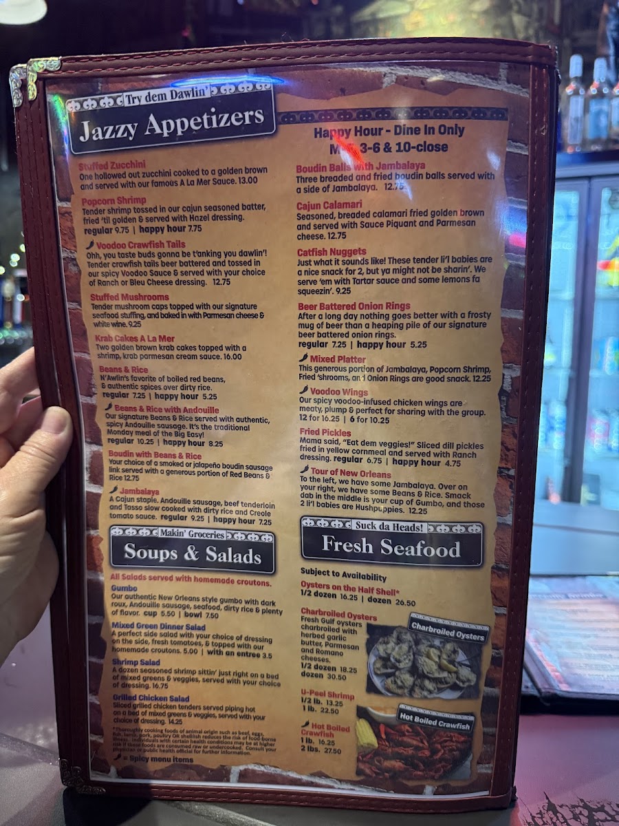 Menu Jazz A Louisiana Kitchen-9