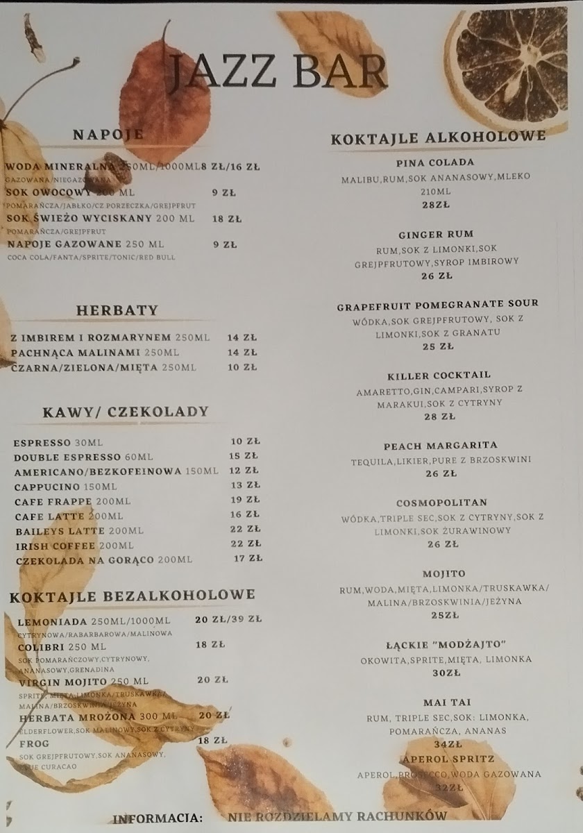 Menu Jazz Bar - Restauracja-6