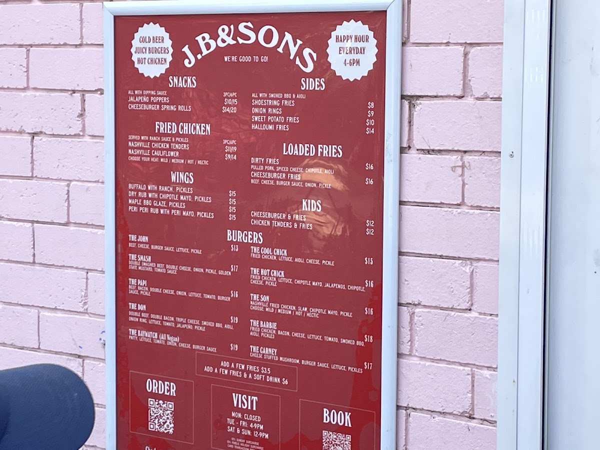 Menu Jb & Sons Narrabeen-4