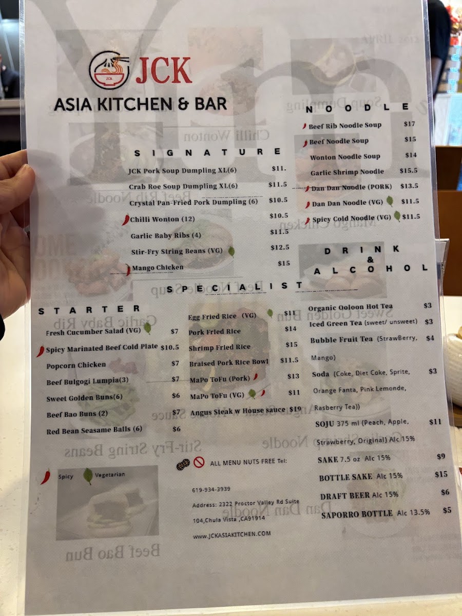 Menu Jck Asia Kitchen & Bar-2