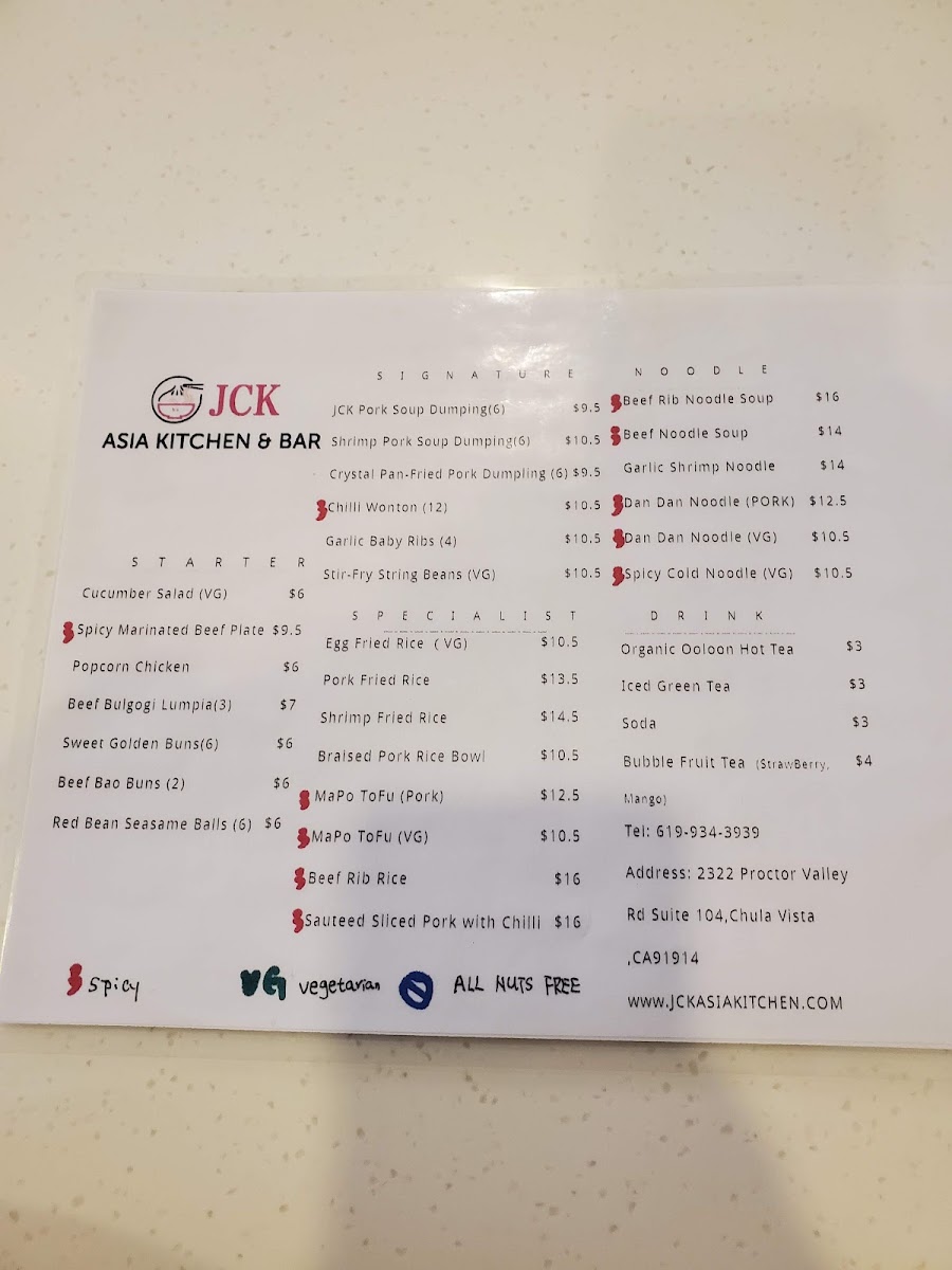 Menu Jck Asia Kitchen & Bar-3