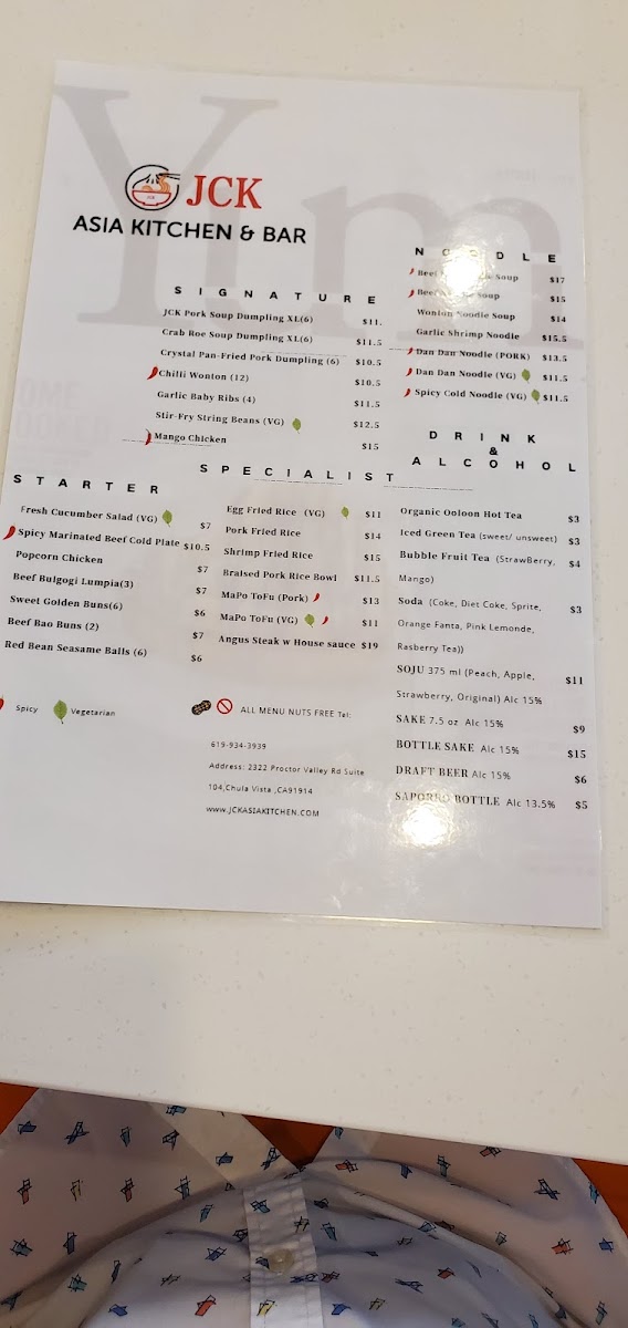 Menu Jck Asia Kitchen & Bar-8