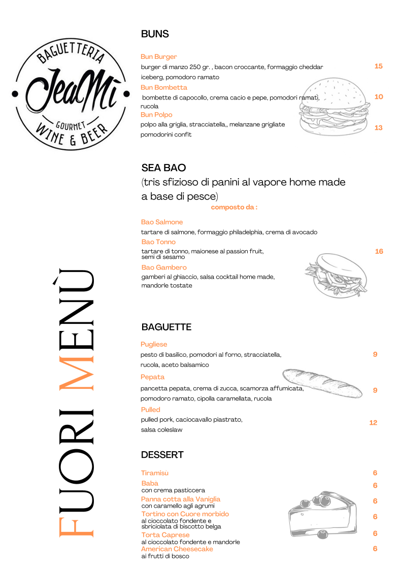 Menu Jeamì Baguetteria - Pizzeria - Wine & Beer-2