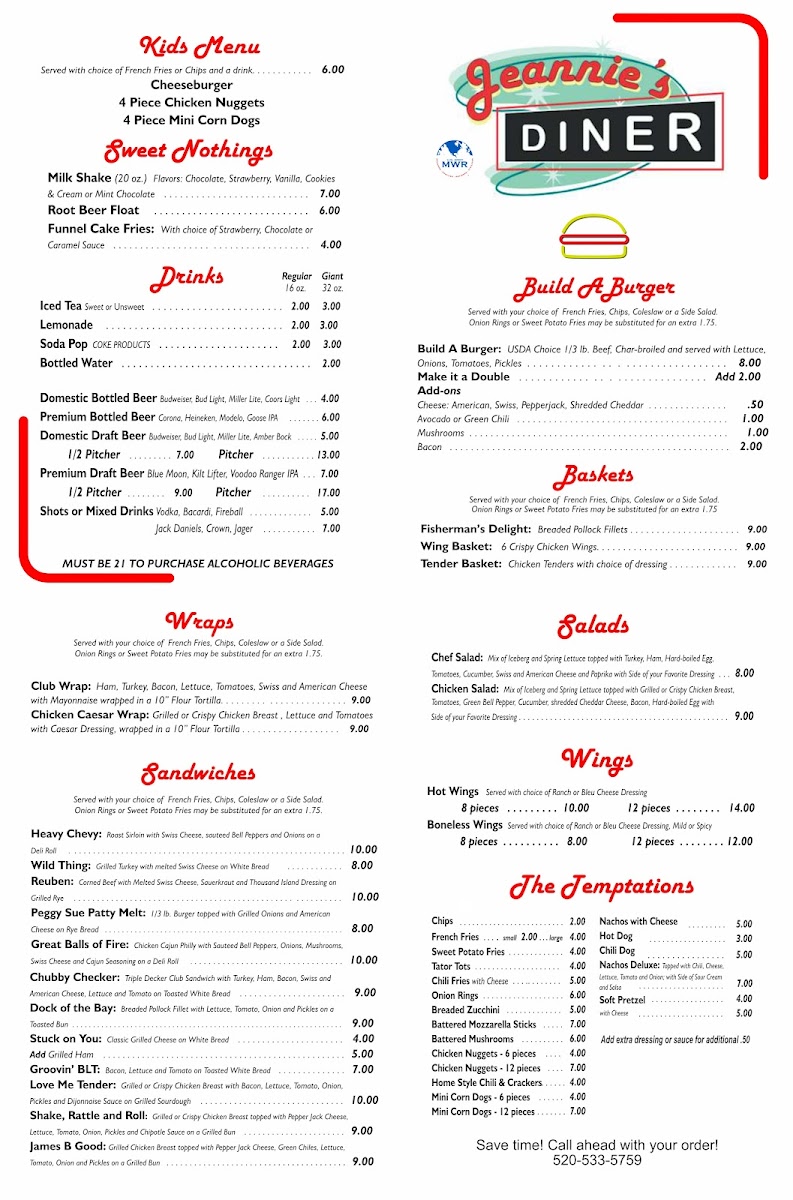 Menu Jeannie's Diner-2