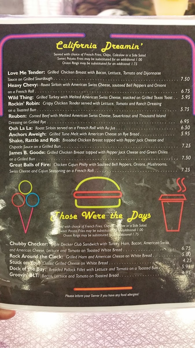 Menu Jeannie's Diner-6
