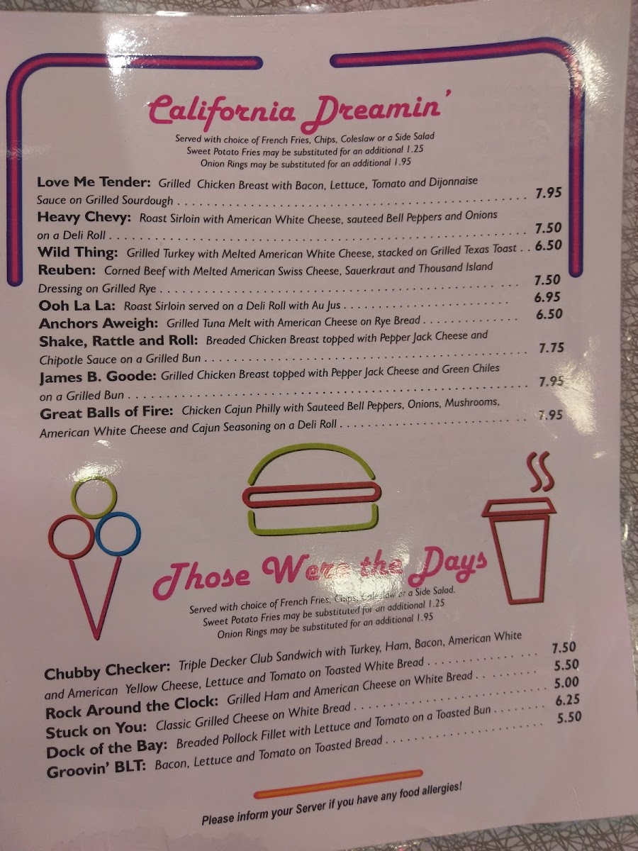 Menu Jeannie's Diner-8