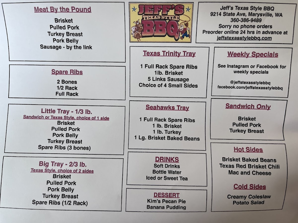 Menu Jeff's Texas Style Bbq-1