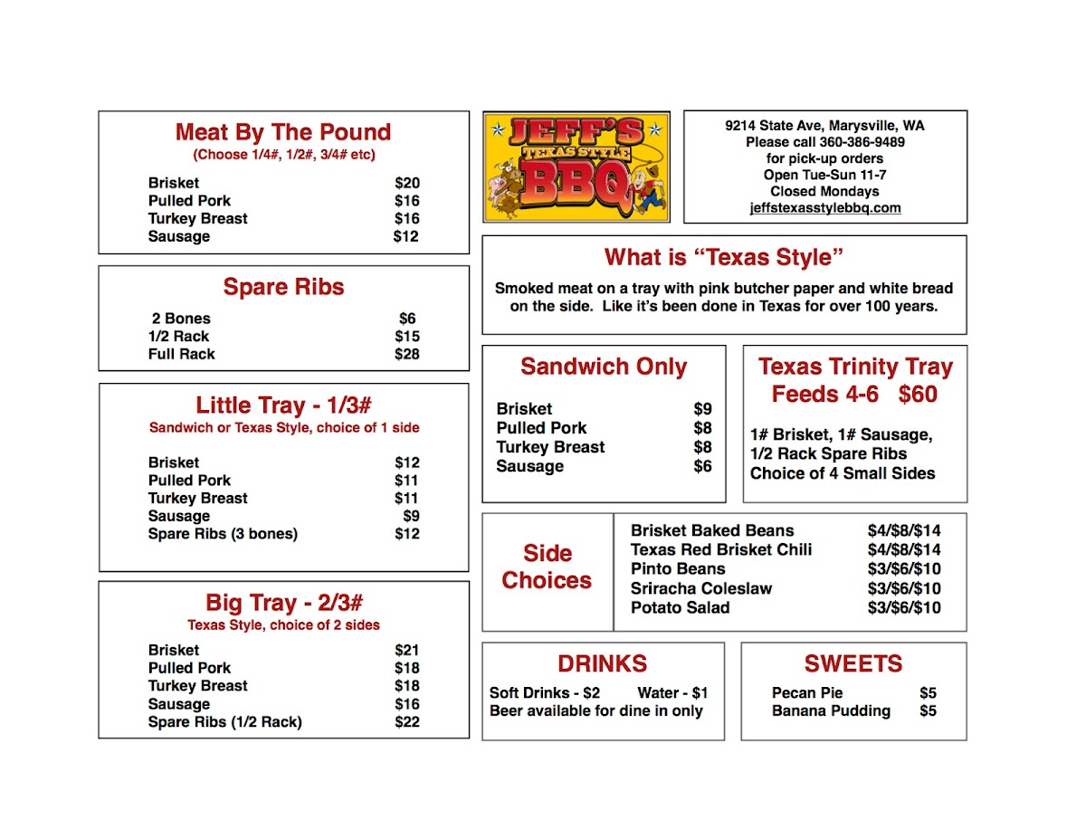 Menu Jeff's Texas Style Bbq-5