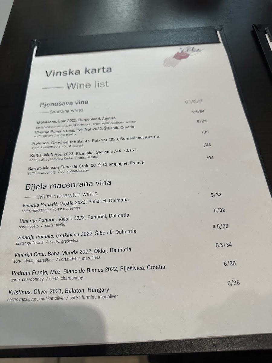 Menu Ješka Fine Bistro | Restaurant Makarska-2