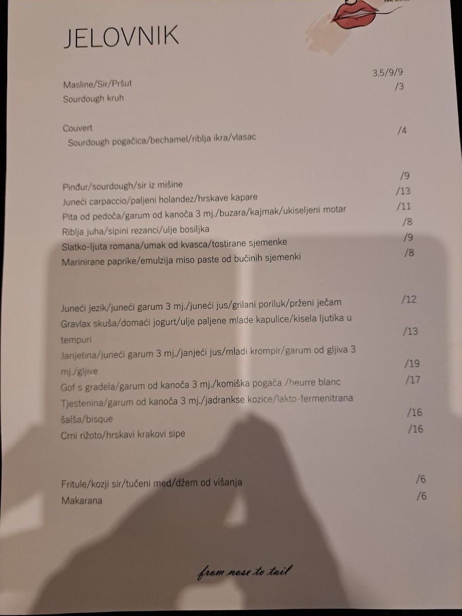 Menu Ješka Fine Bistro | Restaurant Makarska-5