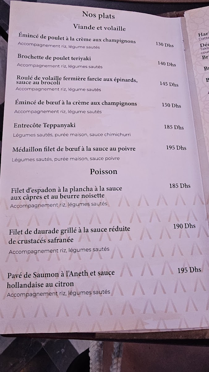 Menu Jemaa Al Fna - Groupe L'adresse - Cafe & Restaurants Marrakech-4