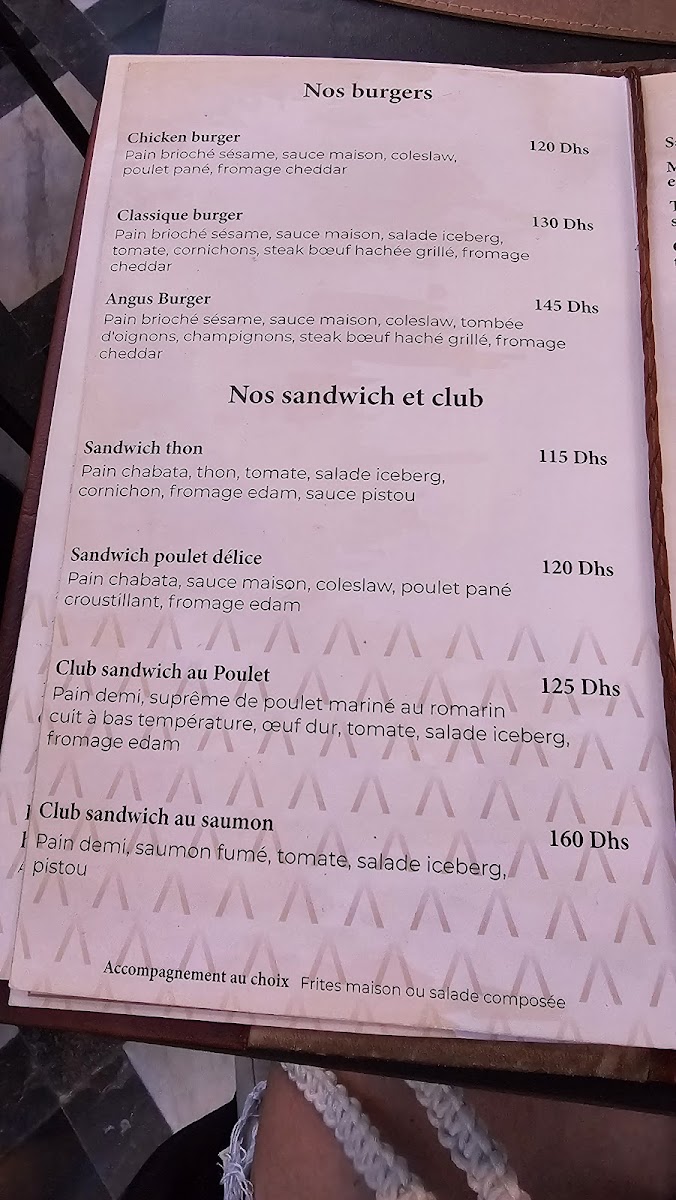 Menu Jemaa Al Fna - Groupe L'adresse - Cafe & Restaurants Marrakech-5