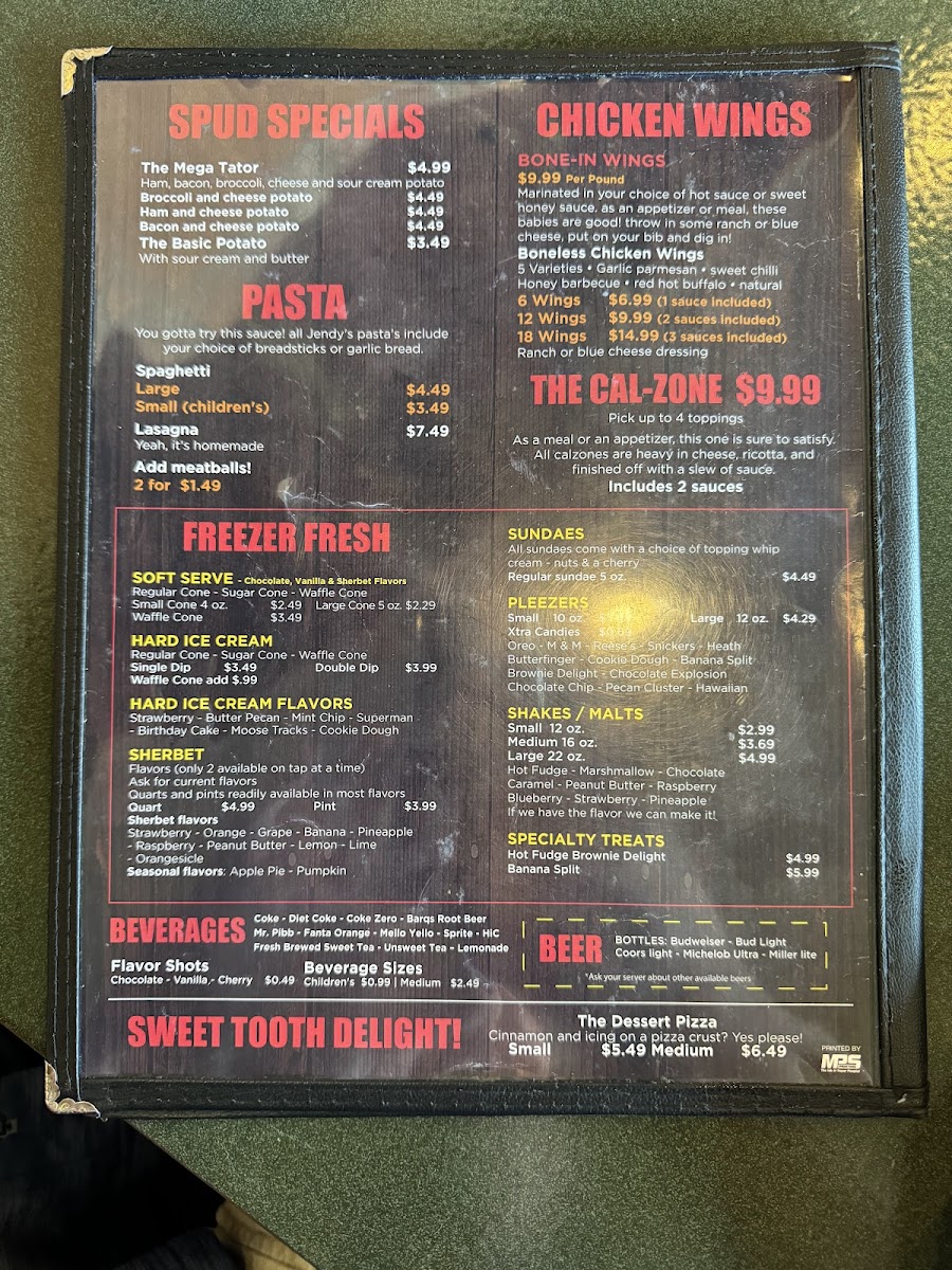 Menu Jendy's Pizzeria-1