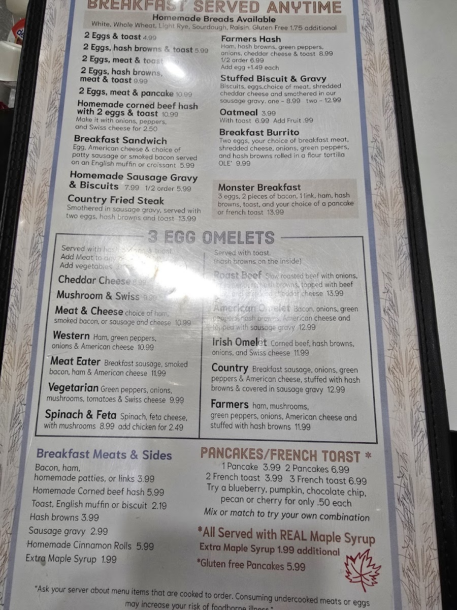 Menu Jennifer's Roundabout Restaurant-2