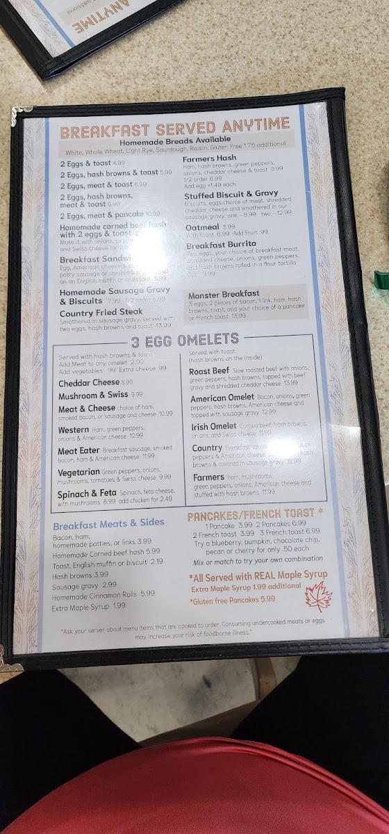 Menu Jennifer's Roundabout Restaurant-5