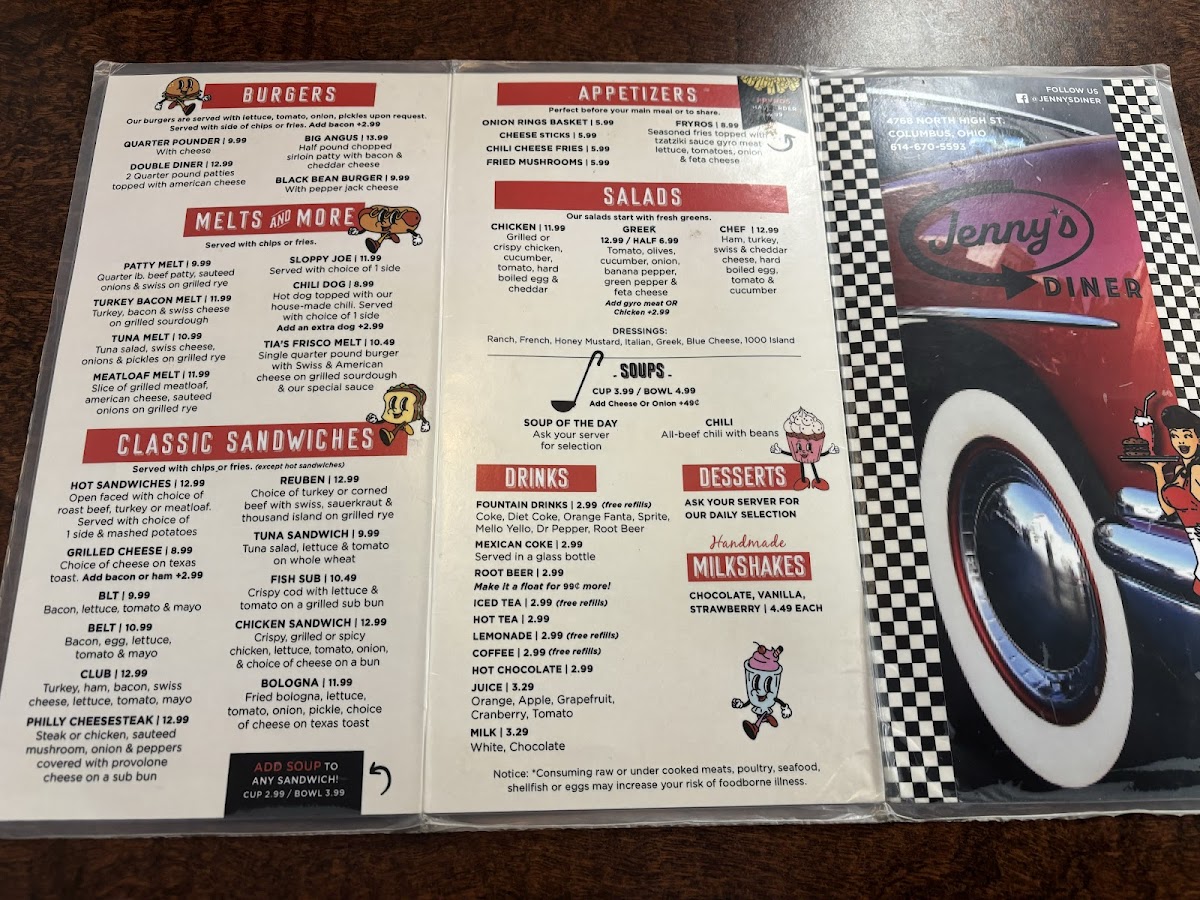 Menu Jenny’S Diner-4