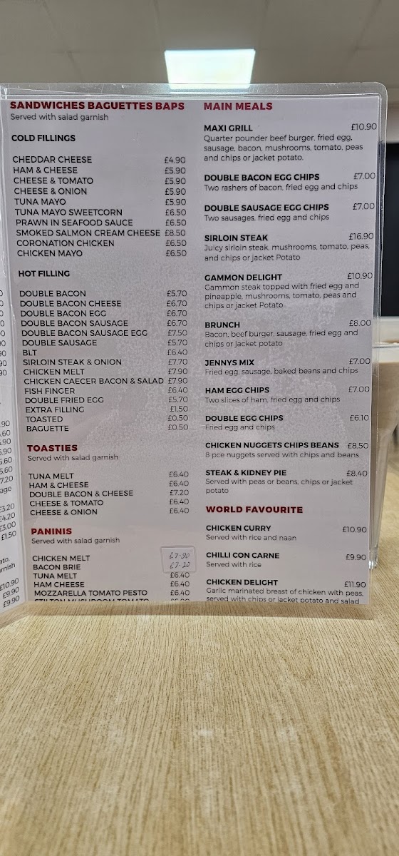 Menu Jenny's Restaurants - Camberley-5