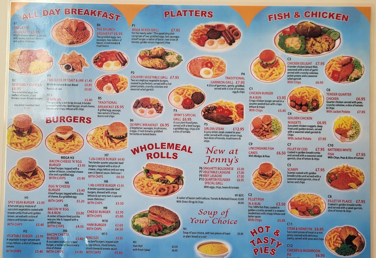 Menu Jenny's Restaurants - Hayes-1