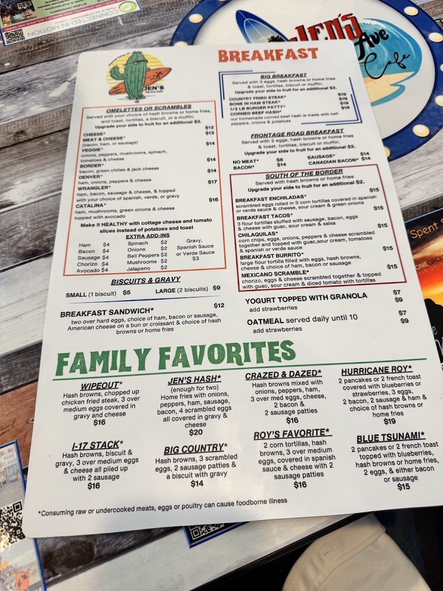 Menu Jen's 7Th Ave. Cafe-4