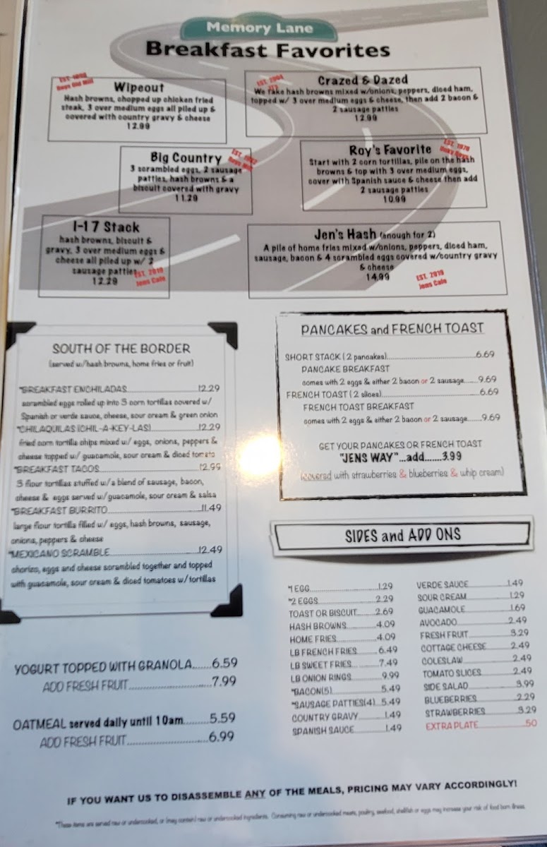 Menu Jen's 7Th Ave. Cafe-8