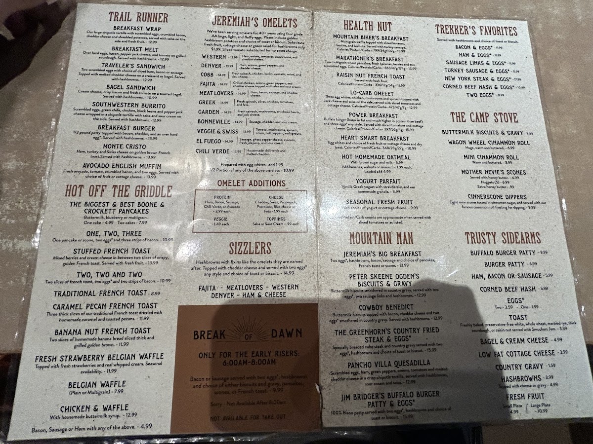 Menu Jeremiah's Restaurant-5