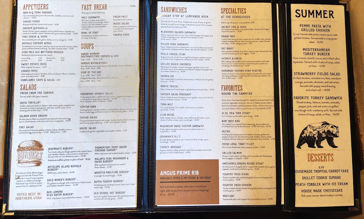 Menu Jeremiah's Restaurant-6