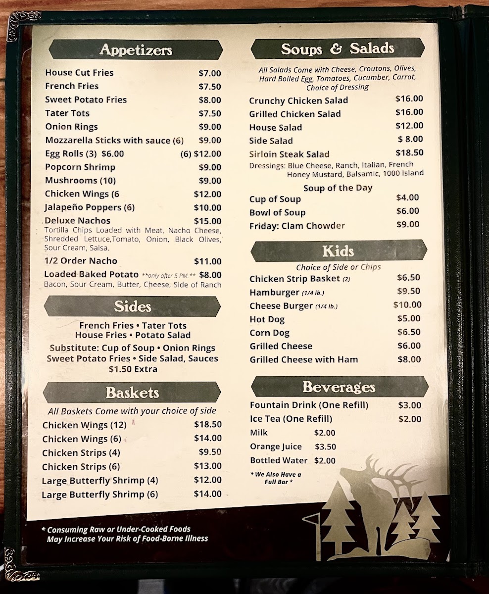 Menu Jerry's Bar & Restaurant At Meadow Creek Golf Course-2
