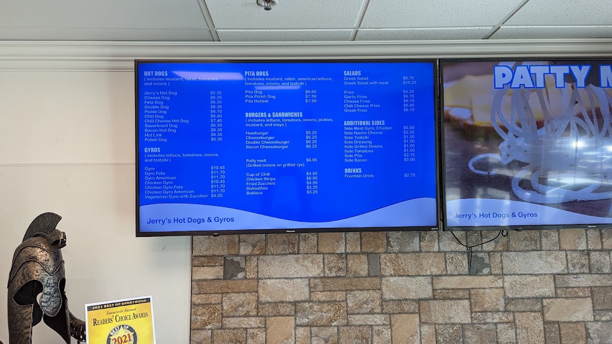 Menu Jerry's Hot Dogs-2