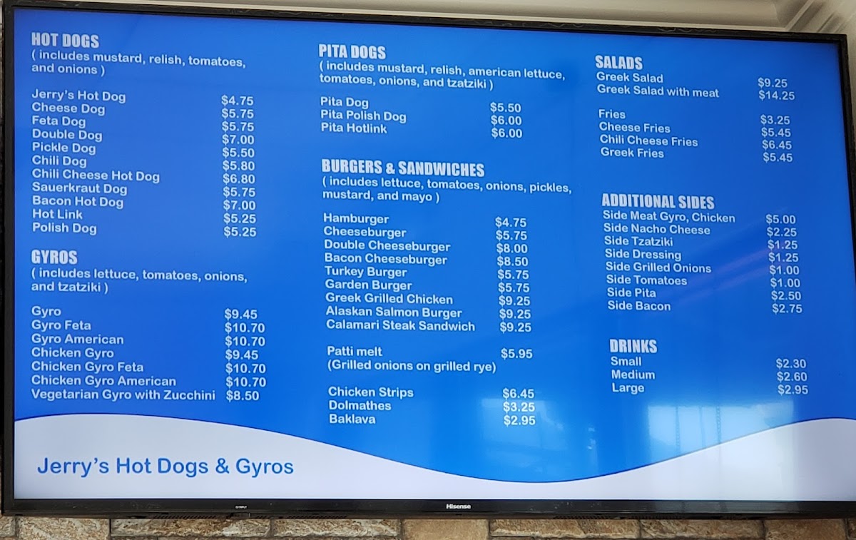 Menu Jerry's Hot Dogs-3