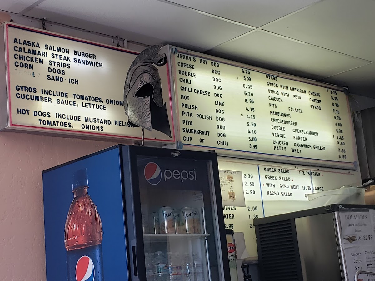Menu Jerry's Hot Dogs-4
