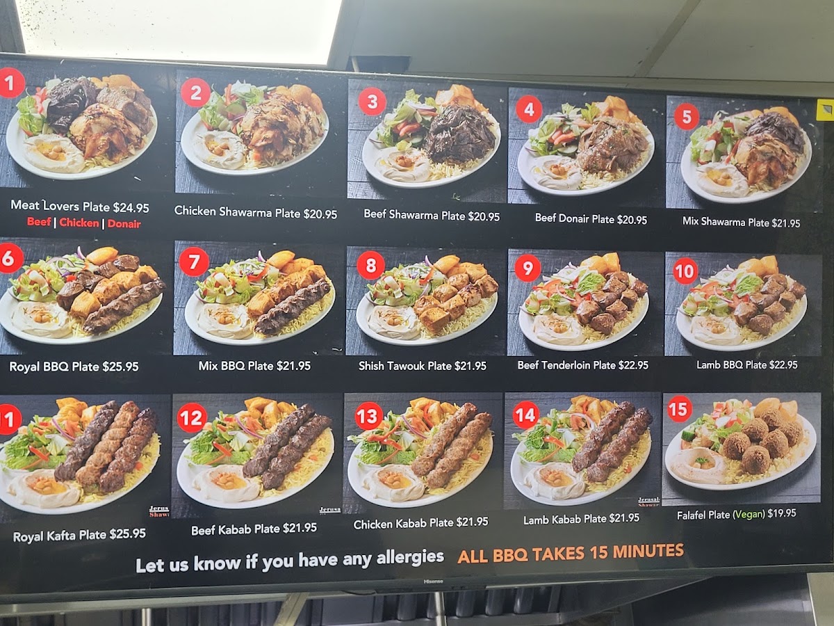 Menu Jerusalem Shawarma Savanna-1