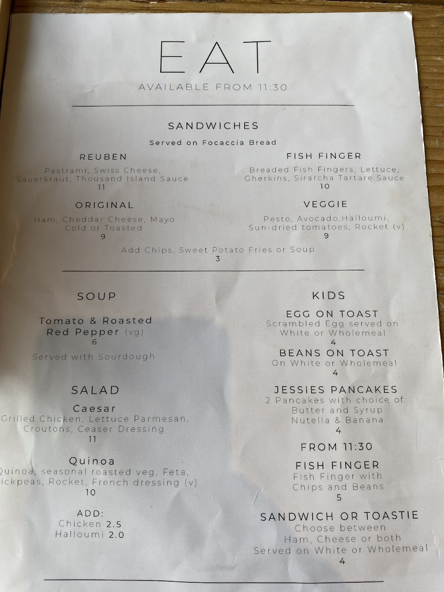 Menu Jessie's-8