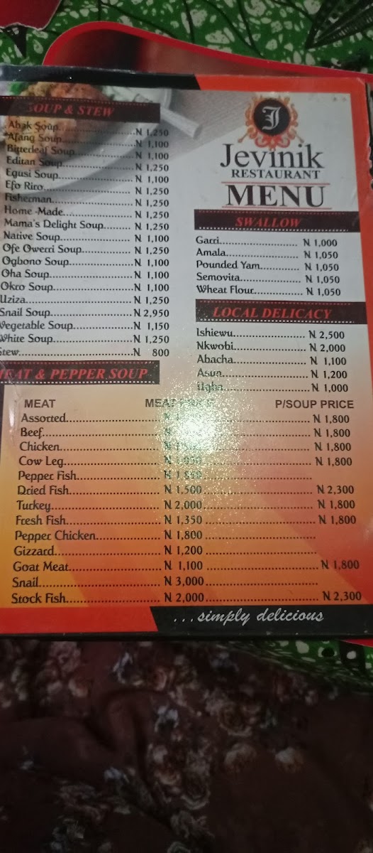 Menu Jevinik Restaurant-9