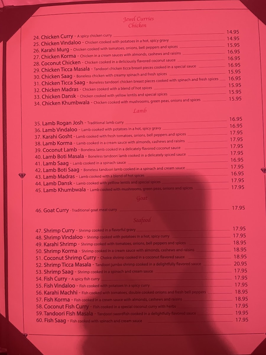 Menu Jewel Of India Restaurant & Bar-4