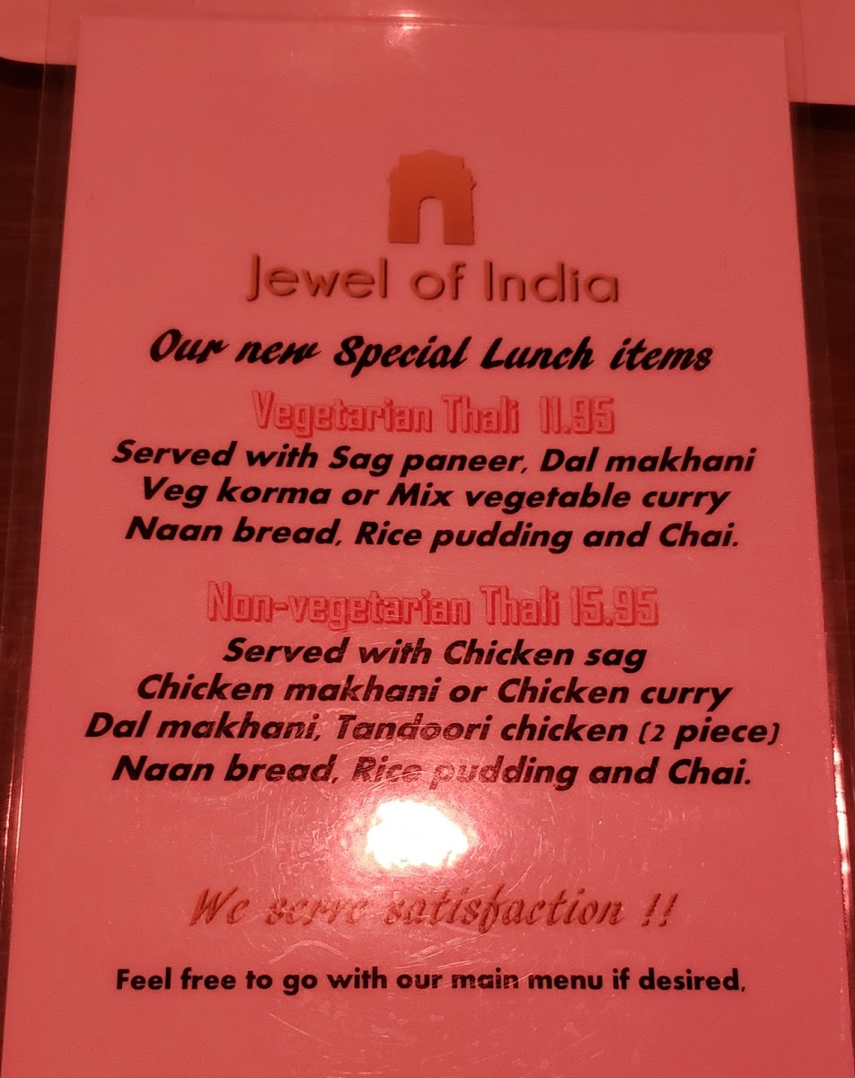 Menu Jewel Of India Restaurant & Bar-6