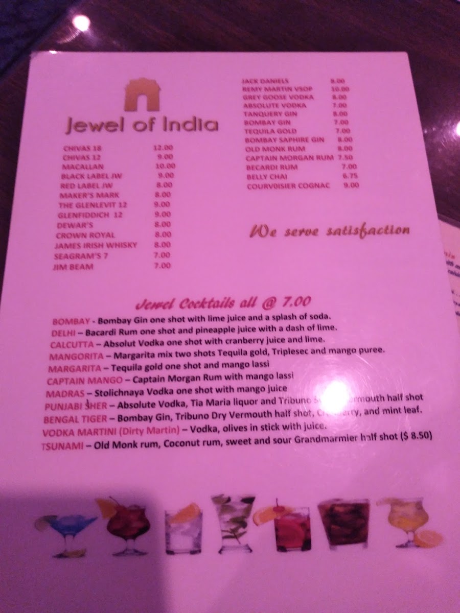 Menu Jewel Of India Restaurant & Bar-7
