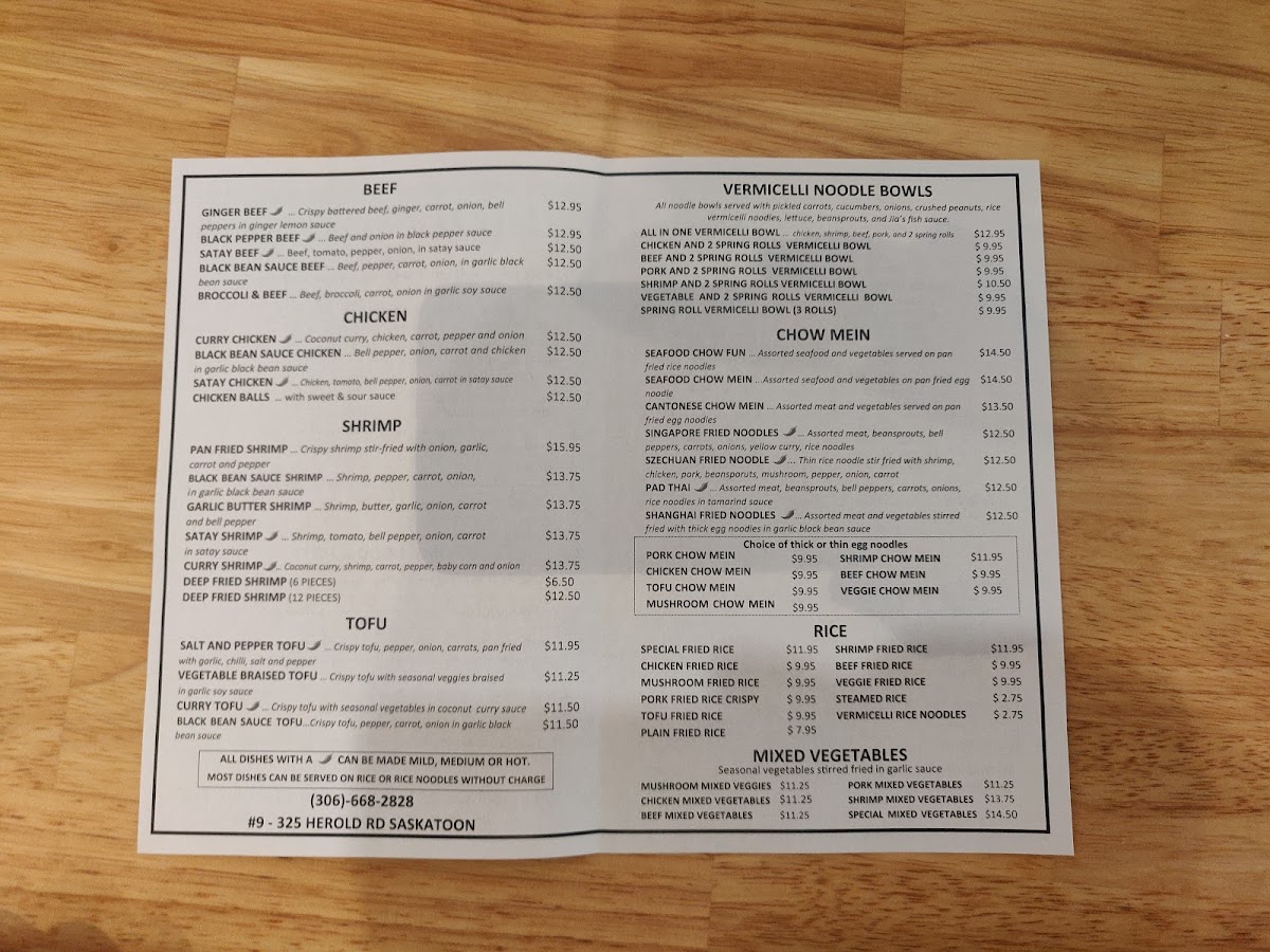 Menu Jia Vietnamese And Chinese Eatery-3