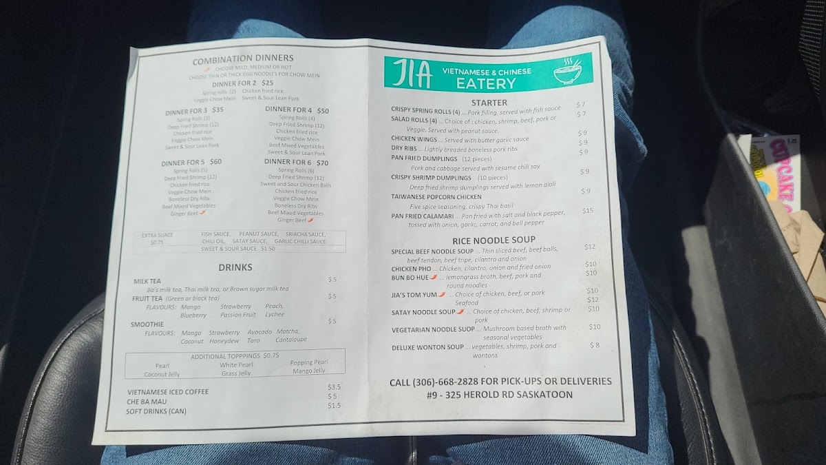 Menu Jia Vietnamese And Chinese Eatery-6