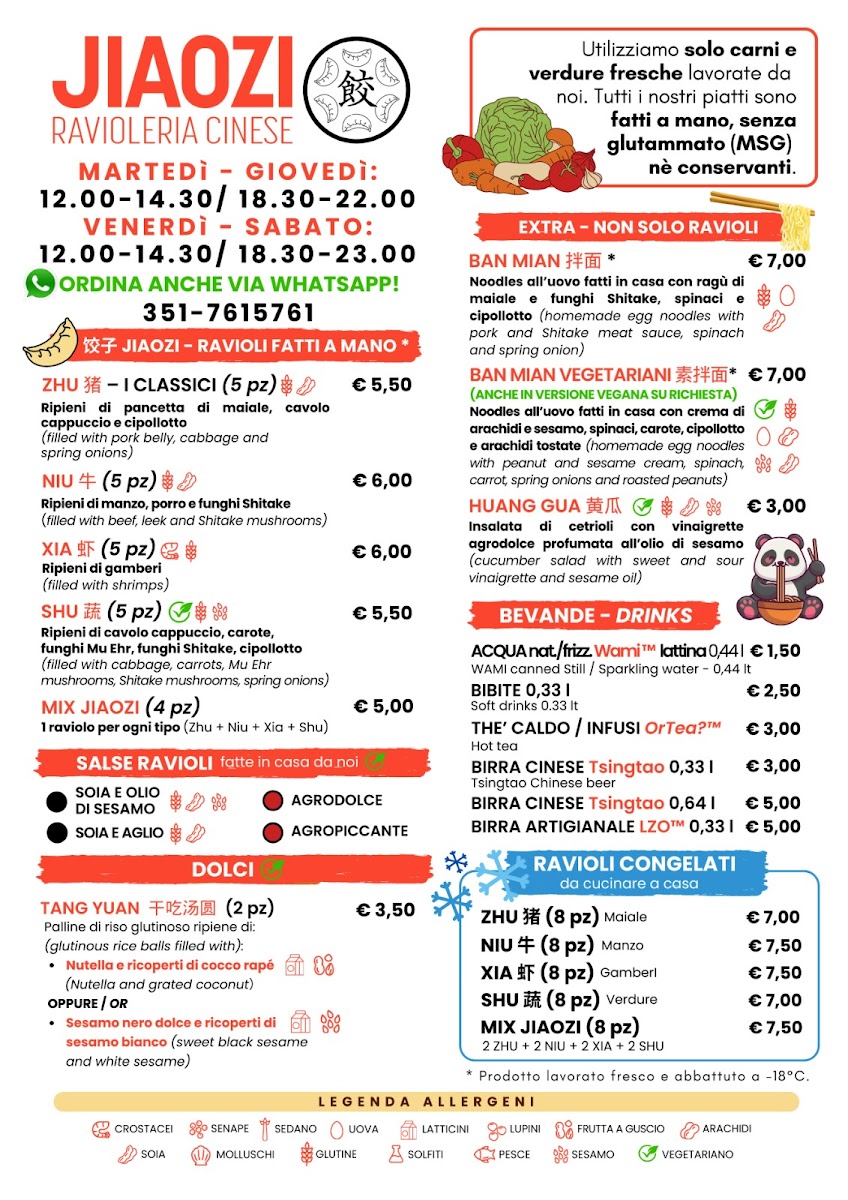 Menu Jiaozi Ravioleria Cinese-1