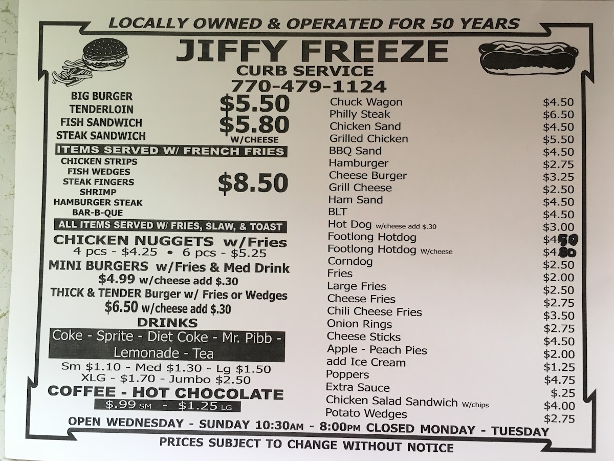 Menu Jiffy Freeze-5