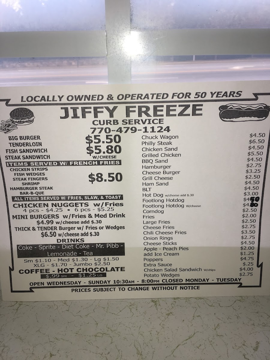 Menu Jiffy Freeze-6