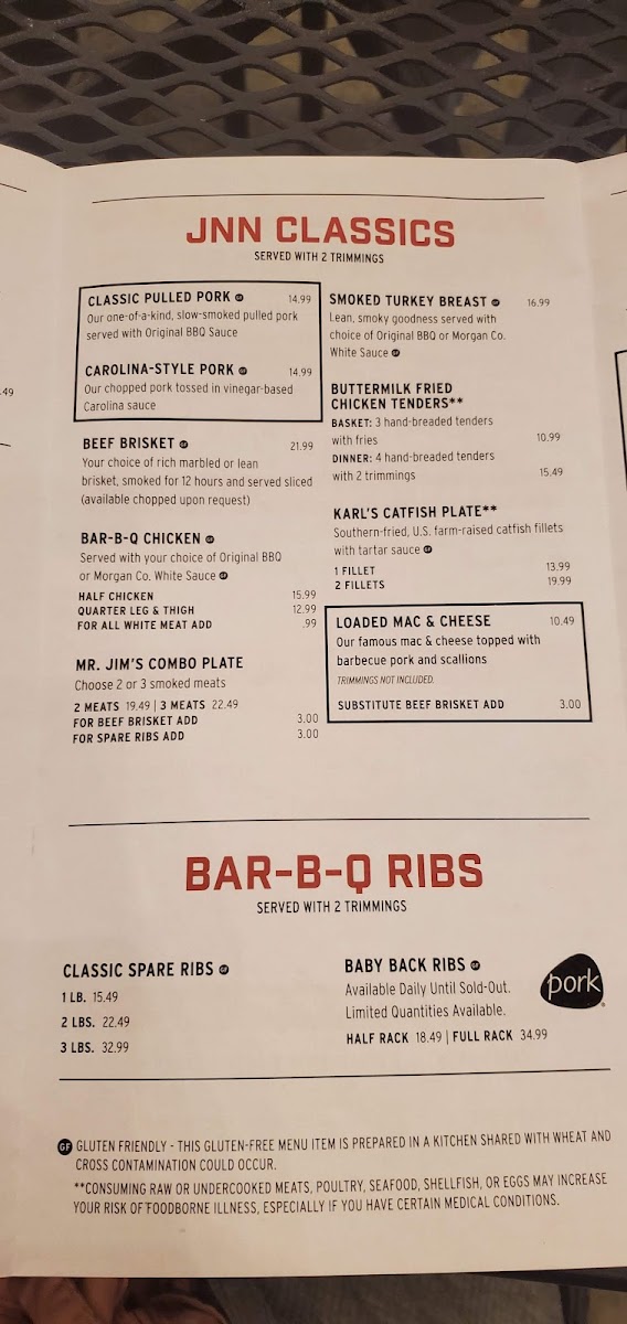 Menu Jim 'n Nick's Bar-B-Q-7