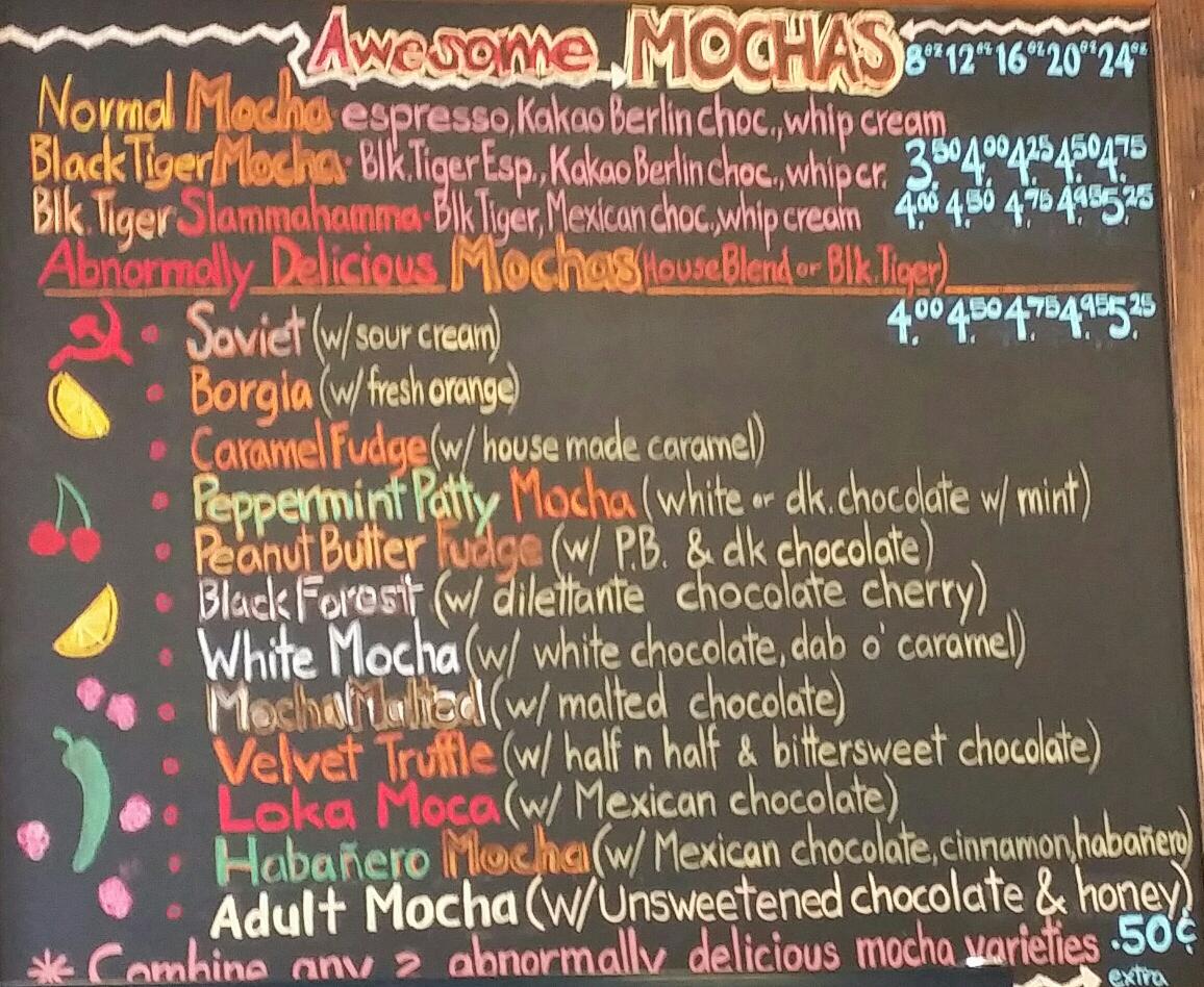 Menu Jim & Patty's Coffee-8