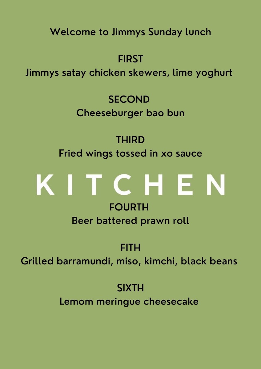 Menu Jimmy's - Kitchen & Coffee-2