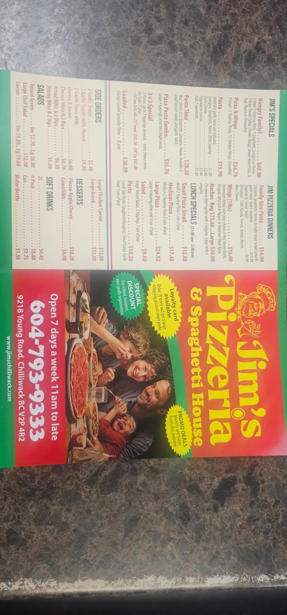 Menu Jim's Pizzeria-2