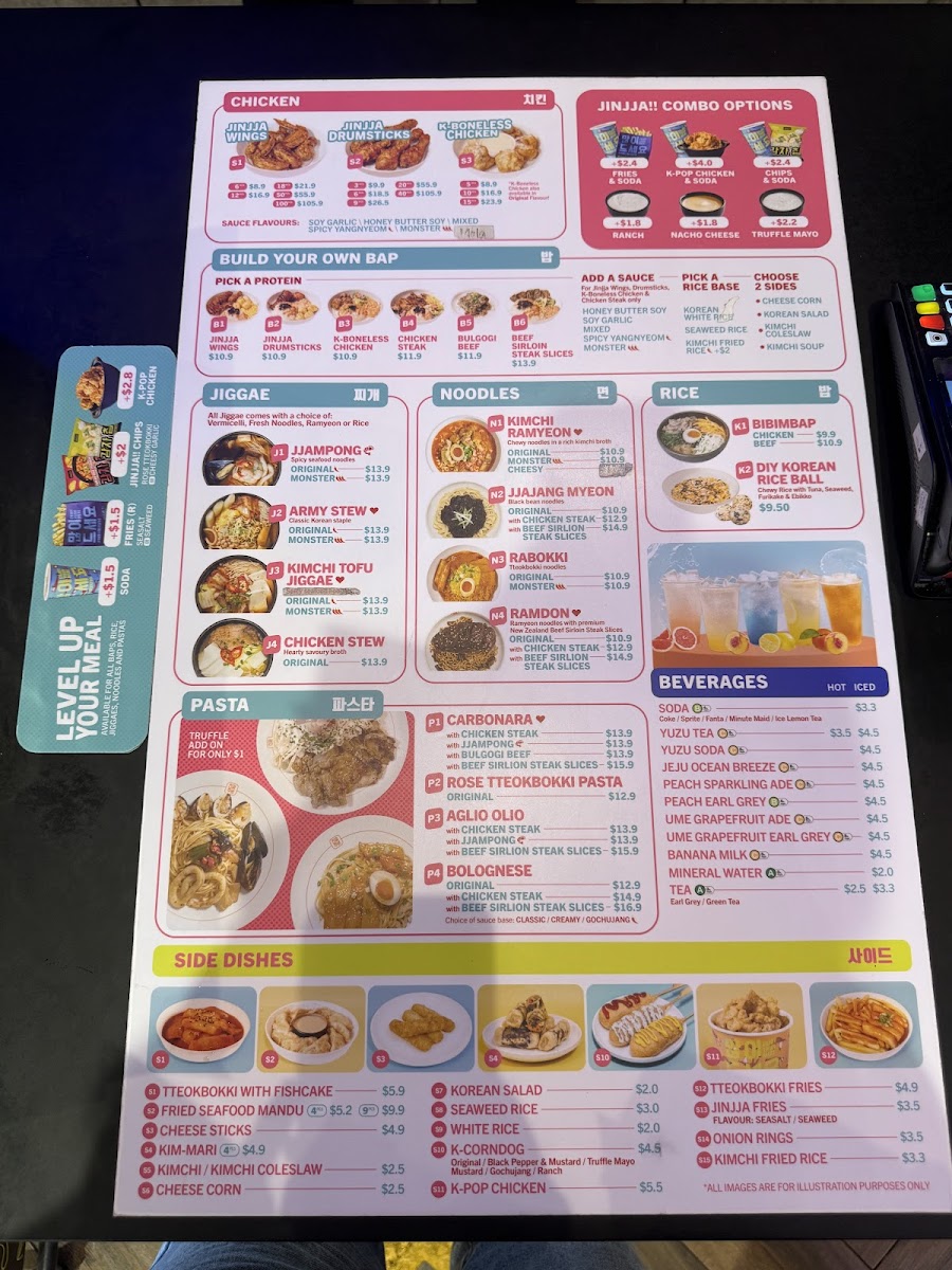Menu Jinjja Chicken @ Bugis Plus-1