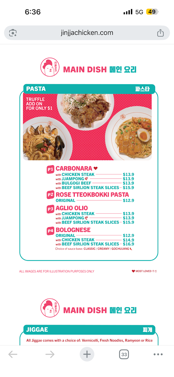 Menu Jinjja Chicken @ Bugis Plus-3