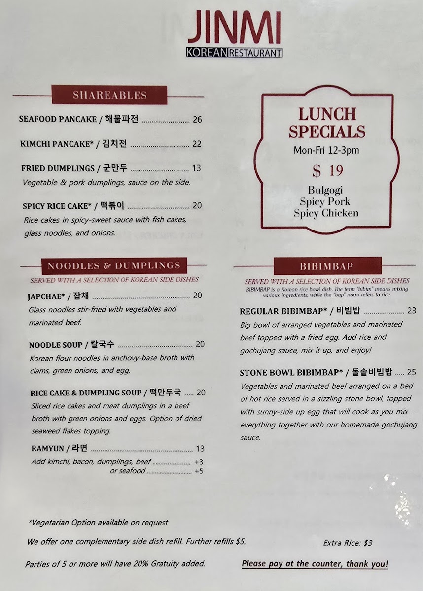 Menu Jinmi Korean Restaurant-2