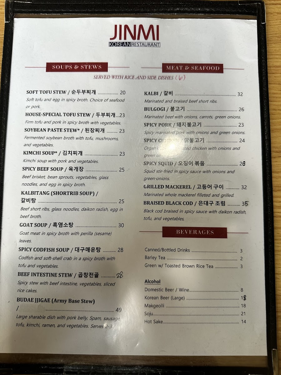 Menu Jinmi Korean Restaurant-5