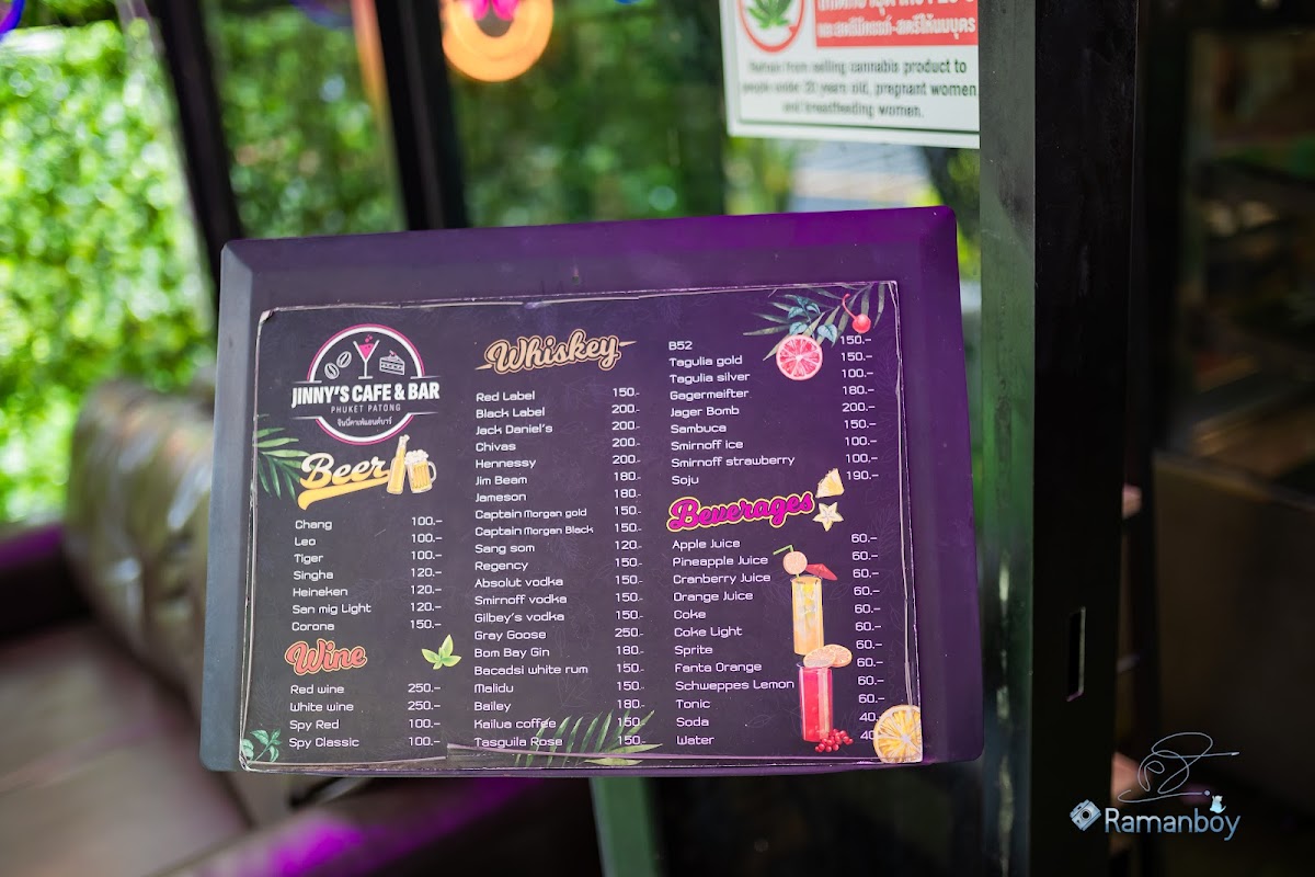 Menu Jinny's Cafe & Bar-8